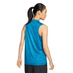 Nike Dri-FIT Blade Print Womens Sleeveless Golf Polo -Prime Golf Shop 10278 301GREENABYSS 1