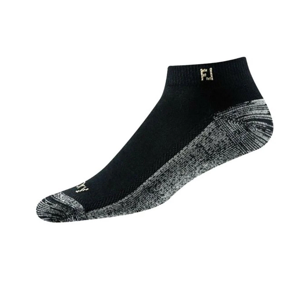 FootJoy ProDry Sport No Show Black Mens 2-Pack Golf Socks 3 FootJoy ProDry Sport No Show Black Mens 2-Pack Golf Socks