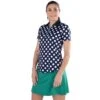 Jofit Appletini Collection Printed Womens Golf Polo 2 Jofit Appletini Collection Printed Womens Golf Polo -Prime Golf Shop 12964 POLKADOTPRINT