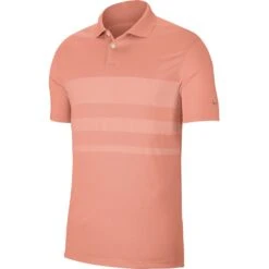 Nike Vapor Stripe Dri Fit Mens Golf Polo -Prime Golf Shop 13130 606PINKQUARTZ