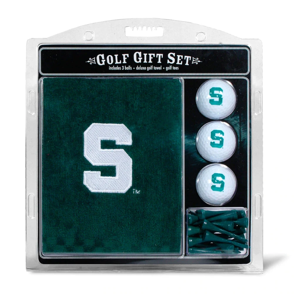 Team Golf Michigan State Spartans Embroidered Towel Gift Set 3 Team Golf Michigan State Spartans Embroidered Towel Gift Set