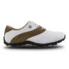 FootJoy LoPro Collection White Brown Womens Golf Shoes -Prime Golf Shop 15918 ca334f07 b057 4de8 a6a1 3550bf0d8168