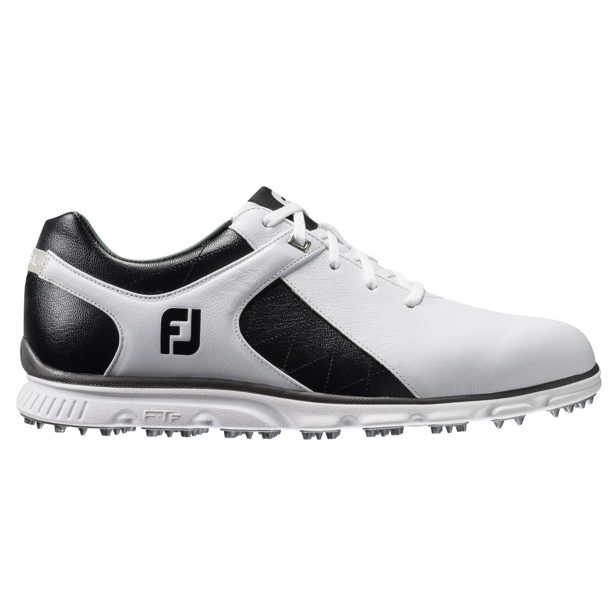 FootJoy Pro Spikeless White-Black Mens Golf Shoes - Cosmetic Blem 3 FootJoy Pro Spikeless White-Black Mens Golf Shoes - Cosmetic Blem
