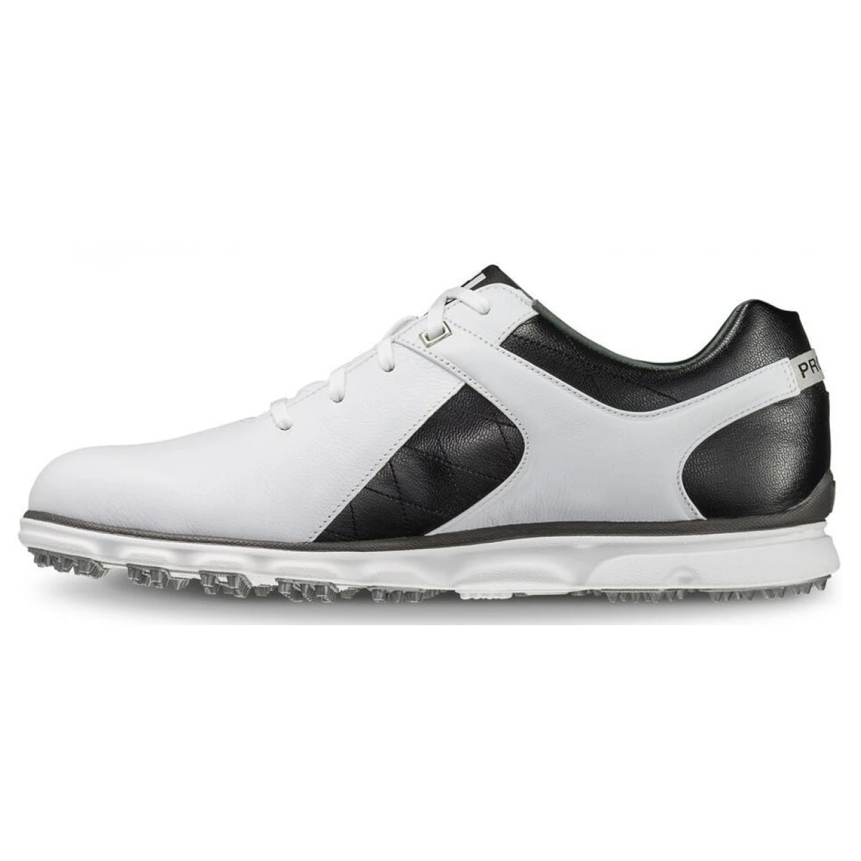 FootJoy Pro Spikeless White-Black Mens Golf Shoes - Cosmetic Blem 4 FootJoy Pro Spikeless White-Black Mens Golf Shoes - Cosmetic Blem - Image 2
