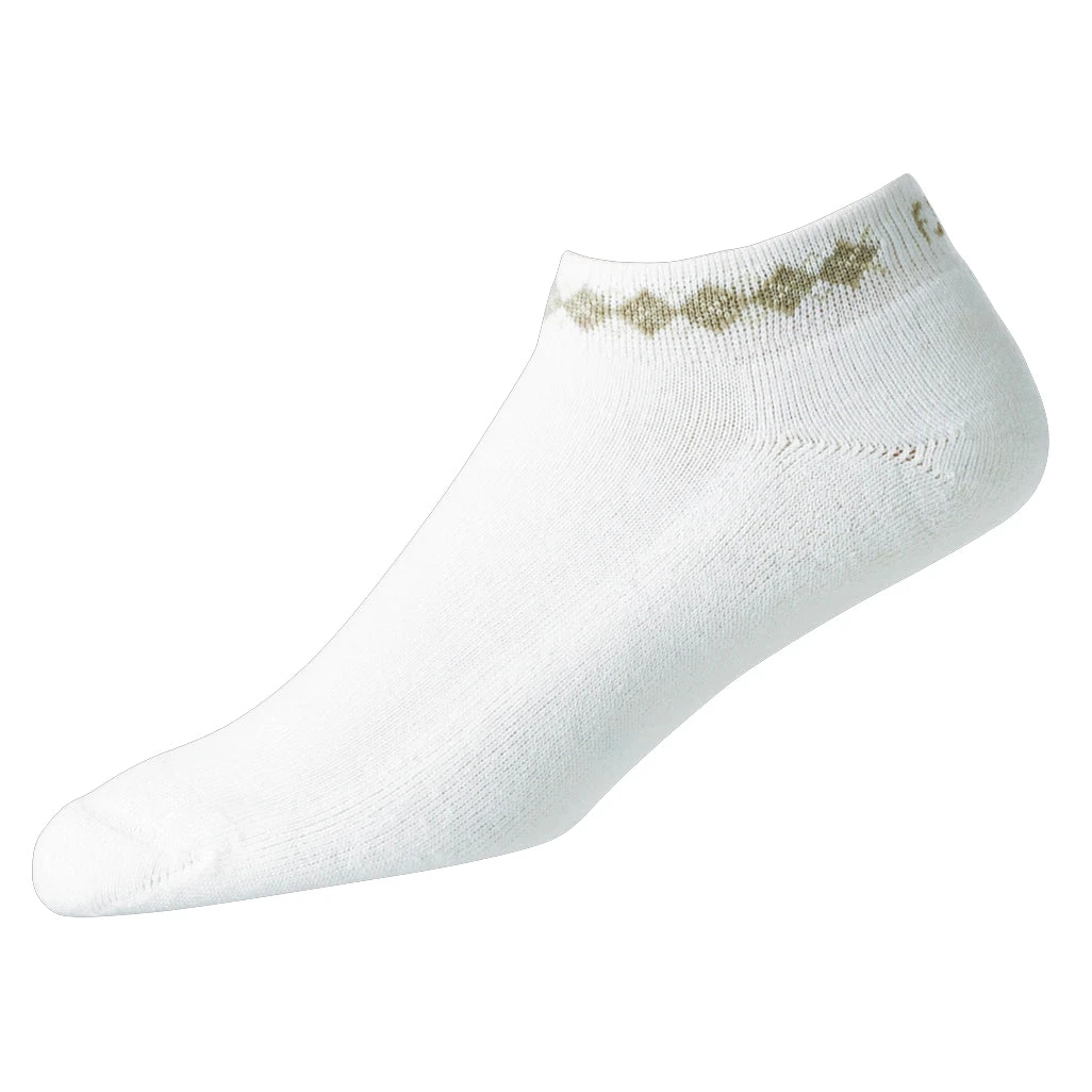 FootJoy ProDry Sportlet Argyle Womens No Show Golf Socks 4 FootJoy ProDry Sportlet Argyle Womens No Show Golf Socks - Image 2