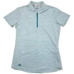Adidas Golf Adidas Advantage Novelty Teal Womens Golf Polo