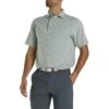 FootJoy Lisle Classic Stripe Heather Grey Mens Golf Polo -Prime Golf Shop 21479 HEATHERGREY
