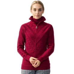 Daily Sports Amedine Womens 1/4 Zip Golf Sweater -Prime Golf Shop 22632 PLUM895