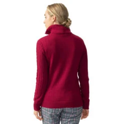 Daily Sports Amedine Womens 1/4 Zip Golf Sweater -Prime Golf Shop 22632 PLUM895 1