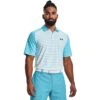 Under Armour Iso-Chill Mix Stripe Mens Golf Polo -Prime Golf Shop 23914 FRESCOBLUE481 3942b536 0356 46d6 a109 25d8df84432a