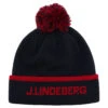 J.Lindeberg J. Lindeberg Stripe Navy Mens Golf Beanie 1 J.Lindeberg J. Lindeberg Stripe Navy Mens Golf Beanie -Prime Golf Shop 30683 JLNAVY6855