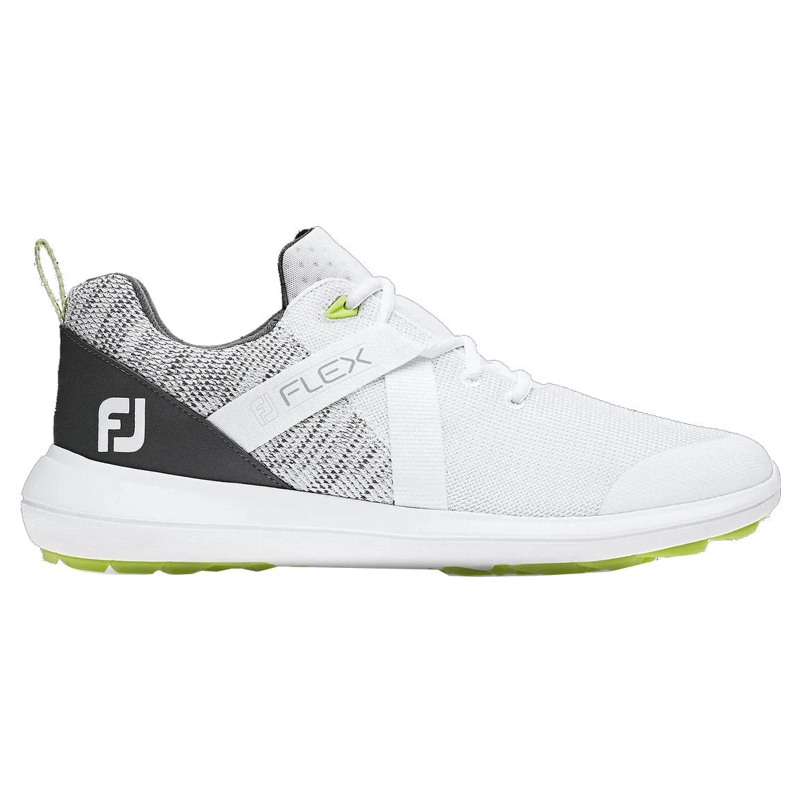 FootJoy Flex White Grey Mens Golf Shoes 3 FootJoy Flex White Grey Mens Golf Shoes
