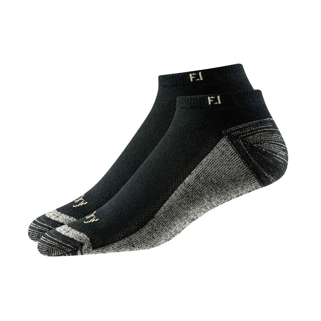 FootJoy ProDry Black Mens 2 Pack Low Cut Golf Socks 3 FootJoy ProDry Black Mens 2 Pack Low Cut Golf Socks