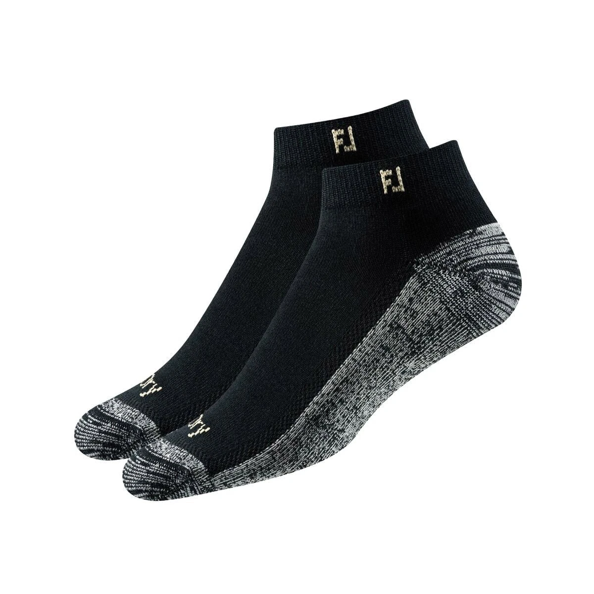 FootJoy ProDry Low Cut 2 Pack Black Mens Golf Socks 3 FootJoy ProDry Low Cut 2 Pack Black Mens Golf Socks
