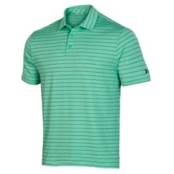 Under Armour Playoff 2.0 Tour Mens Golf Polo -Prime Golf Shop UM0808 2505BLKGRN